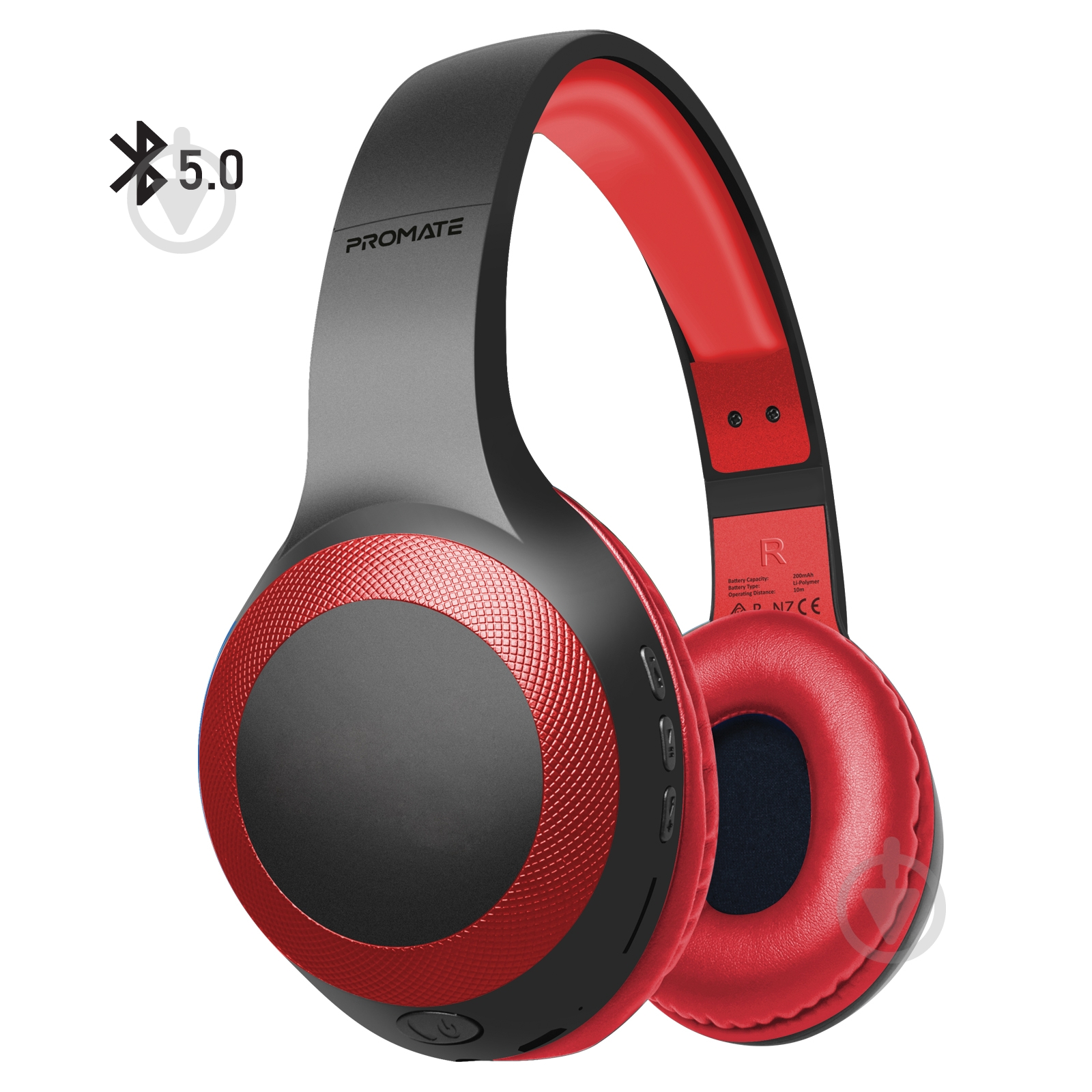 Навушники Promate LaBoca Bluetooth 5.0 red (laboca.red) - фото 1