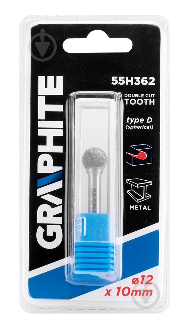 Фреза сферическая GRAPHITE 55H362 - фото 2