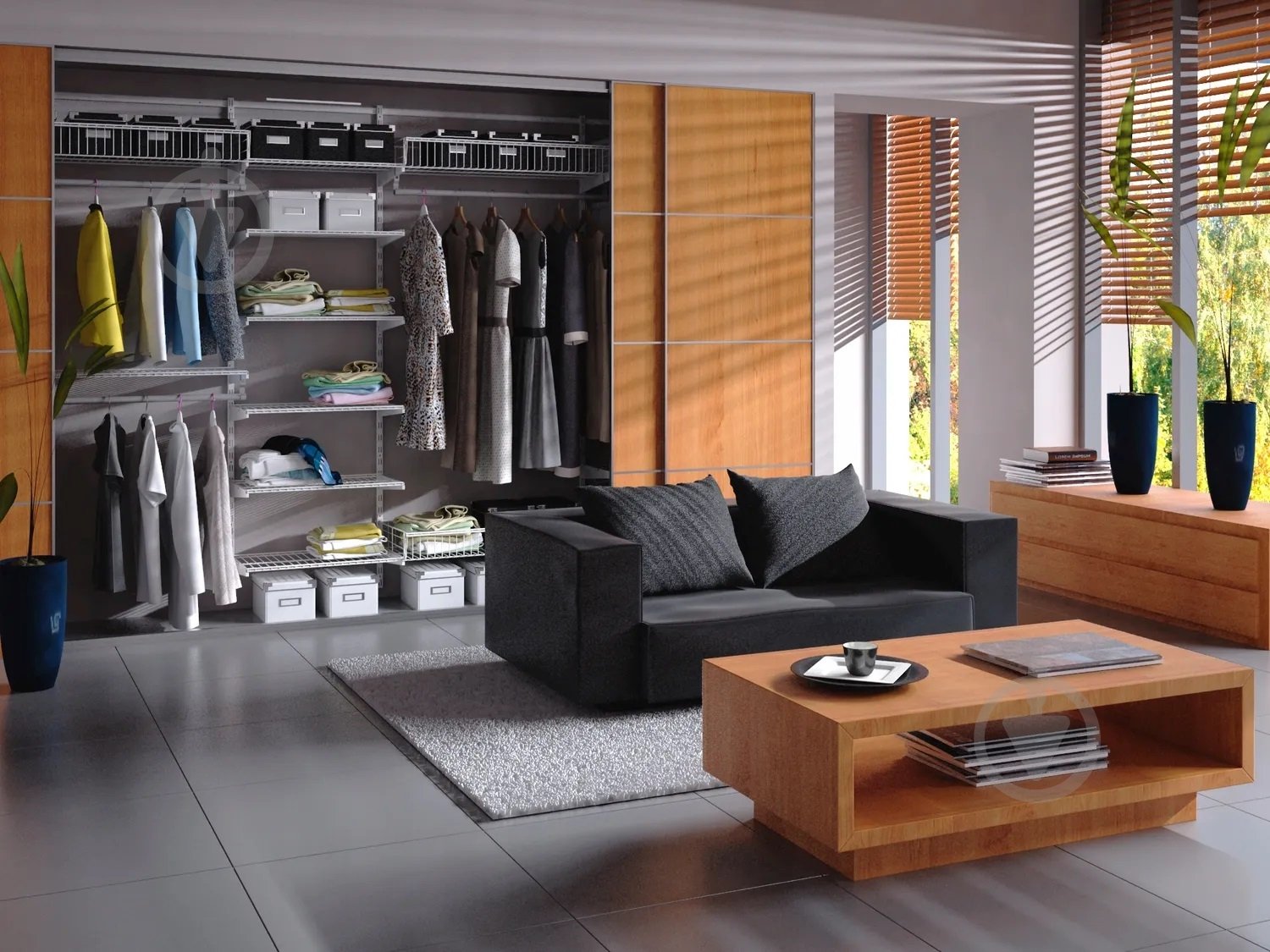 Полка для гардеробной системы Kolchuga 600x406 мм белый - фото 8