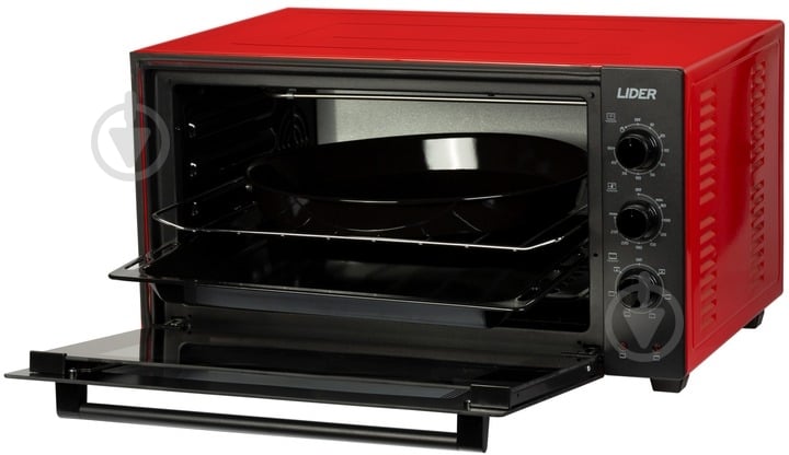 Электрическая печь Lider 4223 LUX Black-Red - фото 2