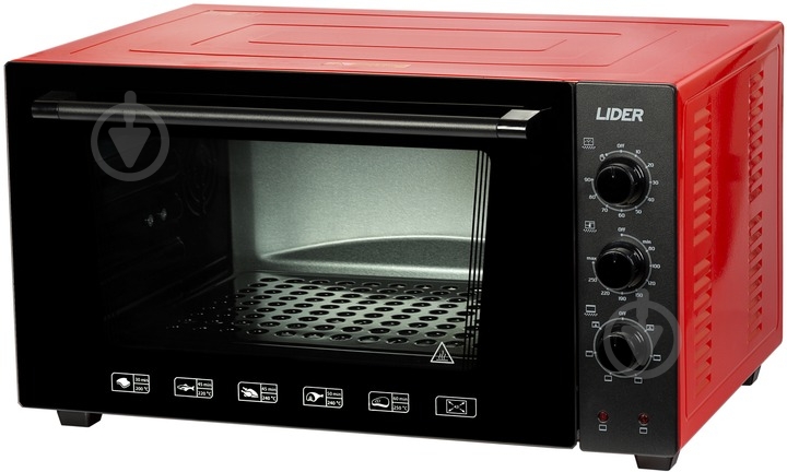 Электрическая печь Lider 4223 LUX Black-Red - фото 1