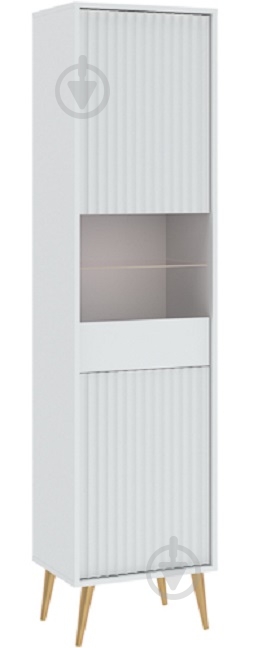 Витрина Intermeble BARCELONA 2д 1930х470х400 мм золотой белый (5003187BIZO) - фото 1