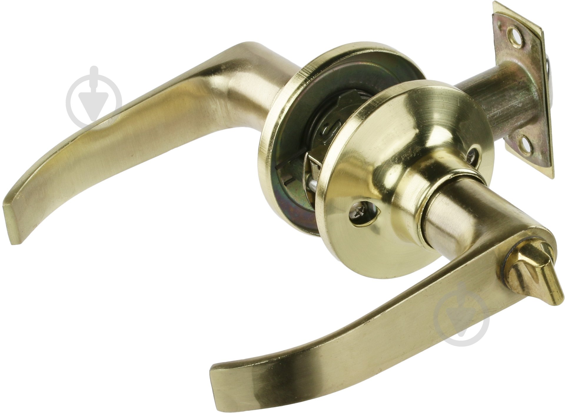 Кнобсет (ручка-защелка) Bruno 878 WC матовая латунь - фото 2 Кнобсет (ручка-защелка) Bruno 878 WC матовая латунь - фото 2