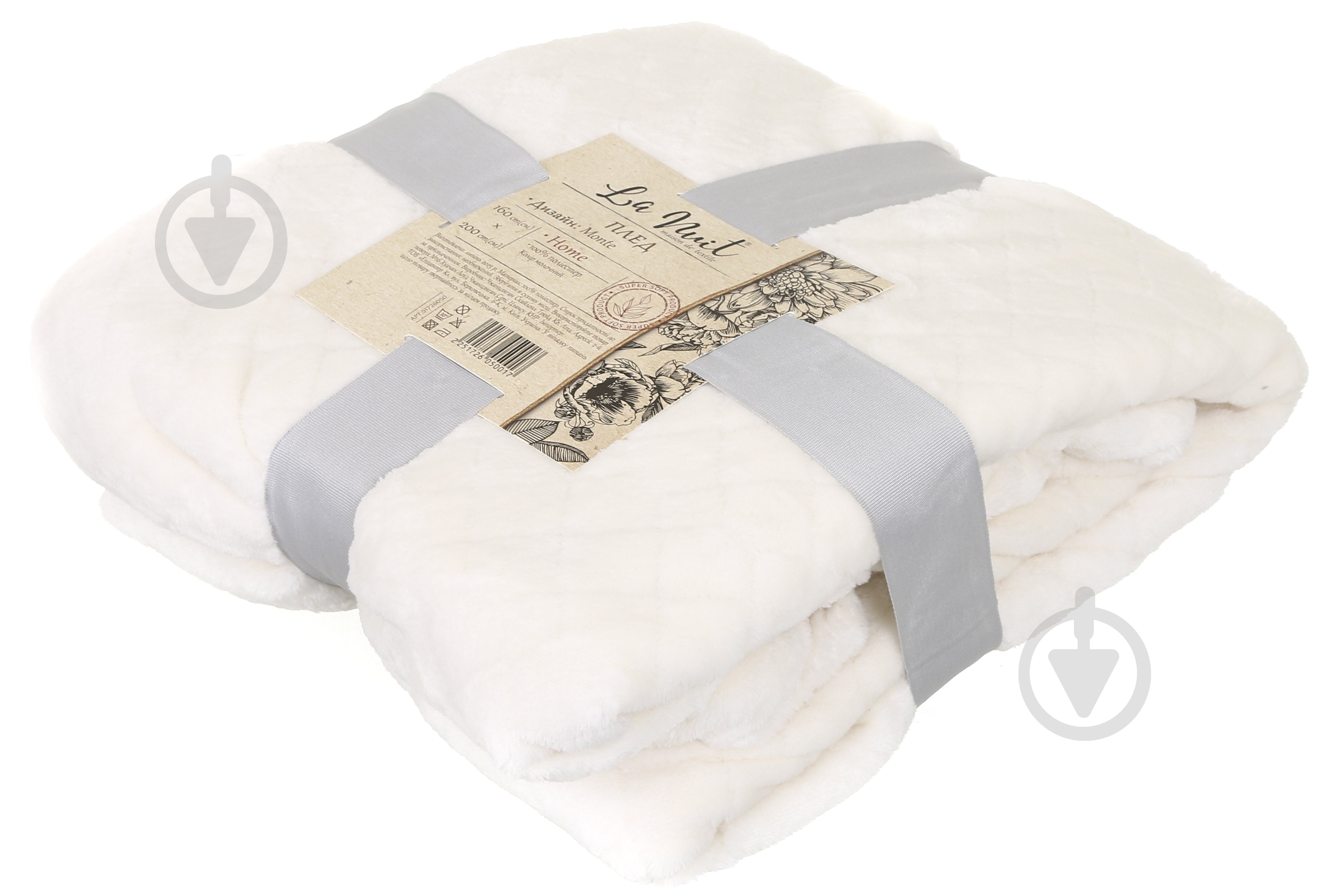 Плед Monte 200x200 см молочный La Nuit - фото 4