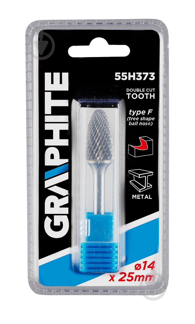 Фреза овальная GRAPHITE 55H373 - фото 2