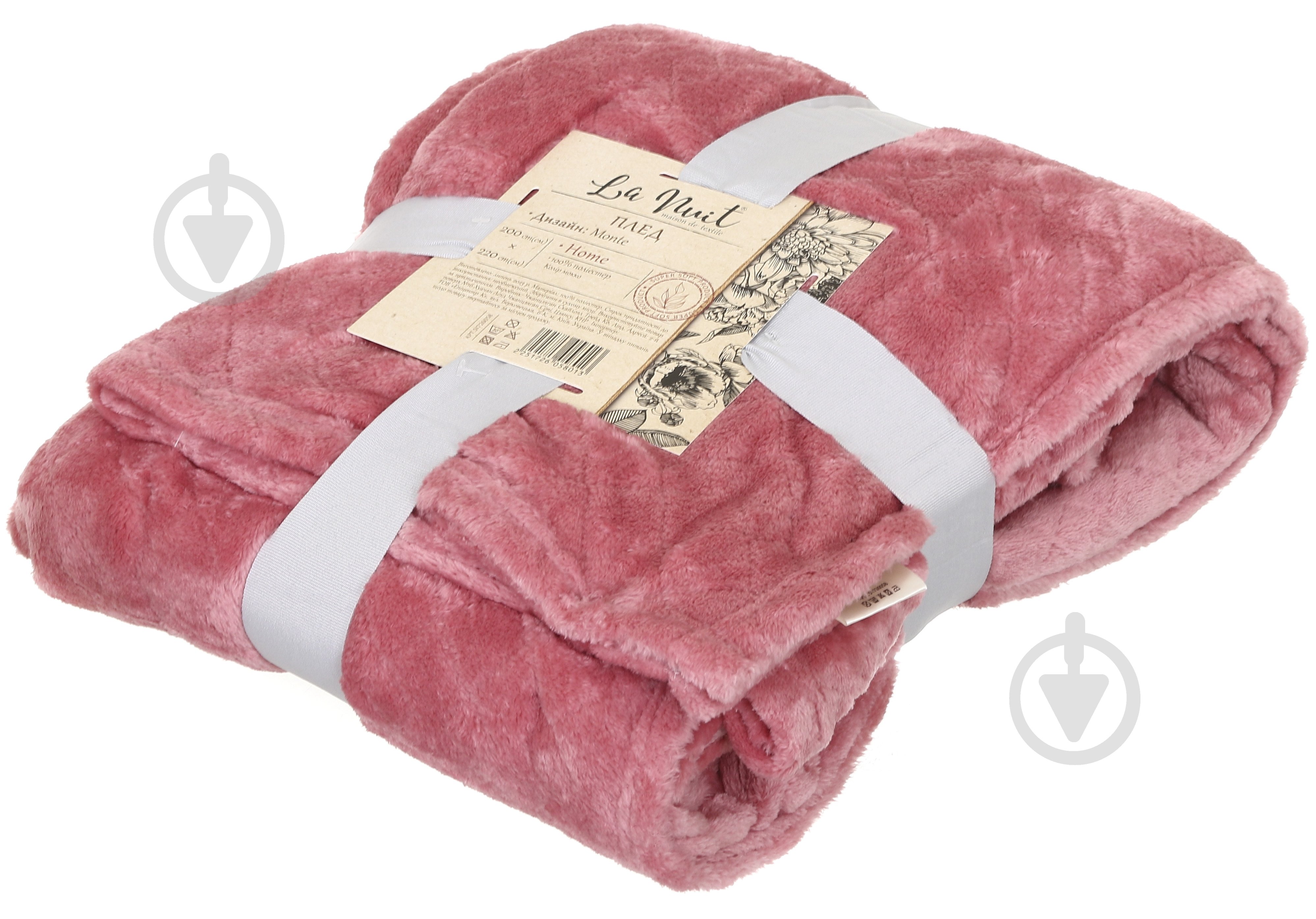 Плед Monte 200x200 см мокко La Nuit - фото 4