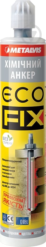 Химический анкер METALVIS ECOFIX 300 мл Metalvis 300 мл - фото 1