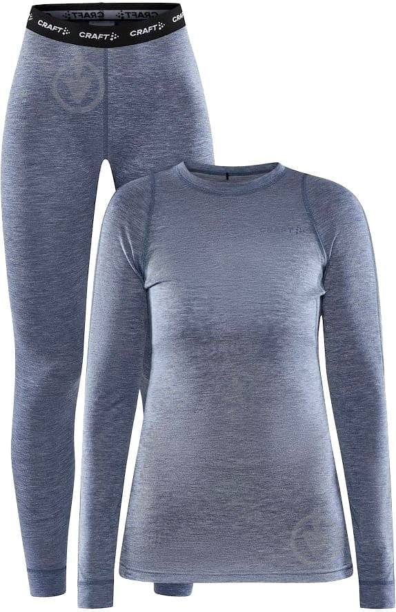 Комплект термобелья Craft CORE WOOL MERINO SET W 1909710-362200 р.XS серый - фото 1