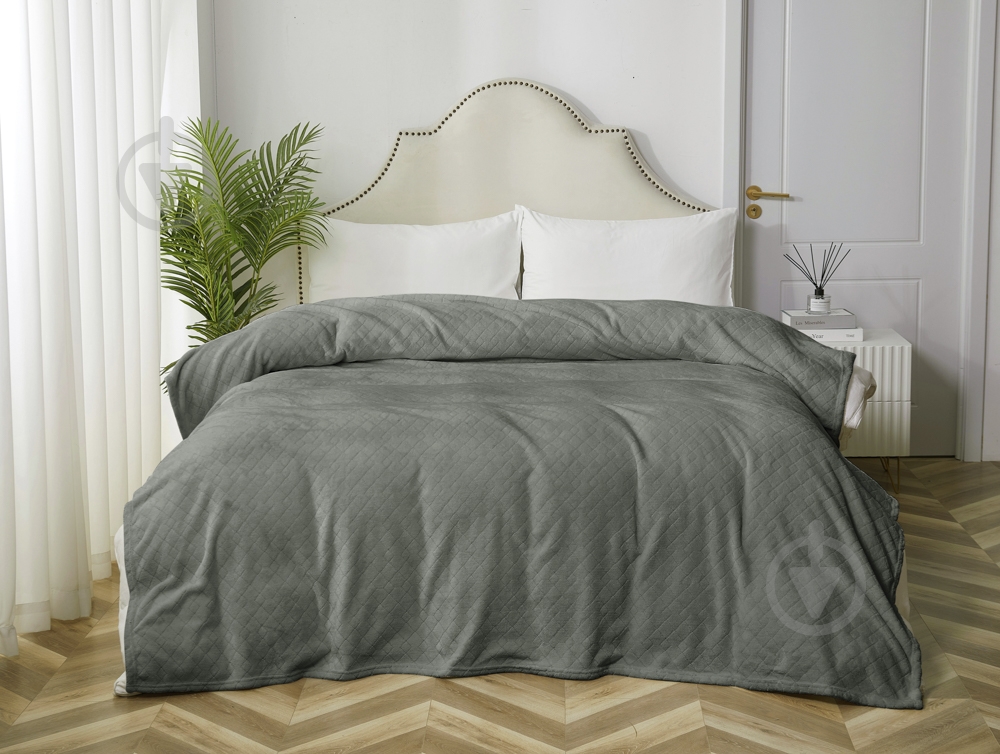 Плед Monte 200x200 см темно-серый La Nuit - фото 2 Плед Monte 200x200 см темно-серый La Nuit - фото 2