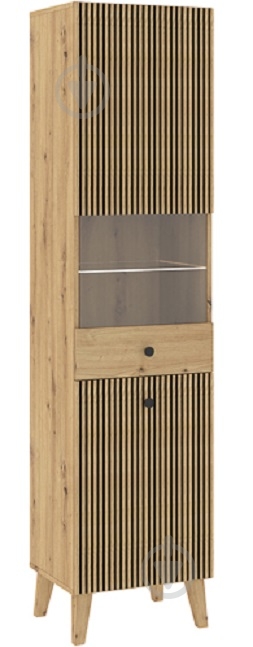 Витрина Intermeble BERLIN 2д 1900х470х420 мм дуб артизан (5003198DAC) - фото 1