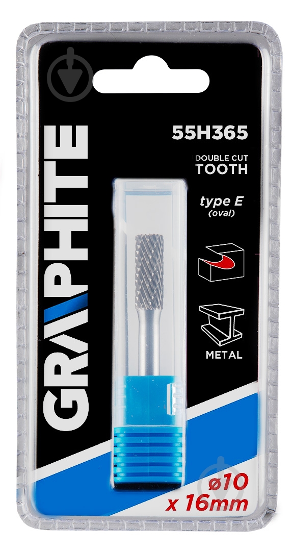 Фреза овальна GRAPHITE 55H365 - фото 2