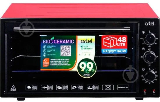 Электрическая печь Artel MD4816Е (Black-Red) - фото 1