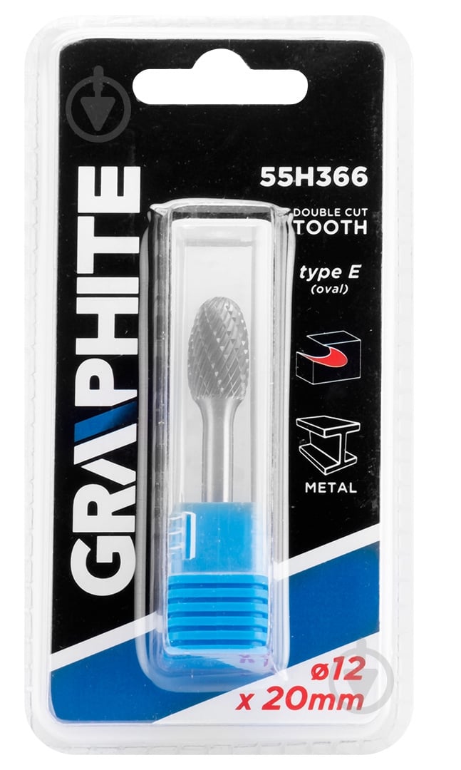 Фреза овальная GRAPHITE 55H366 - фото 2 Фреза овальная GRAPHITE 55H366 - фото 2