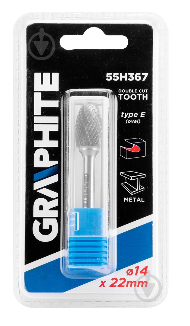 Фреза овальная GRAPHITE 55H367 - фото 2 Фреза овальная GRAPHITE 55H367 - фото 2