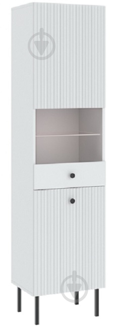 Витрина Intermeble VIENA 2д 1930х470х420 мм черный белый (5003208BICO) - фото 1 Витрина Intermeble VIENA 2д 1930х470х420 мм черный белый (5003208BICO) - фото 1