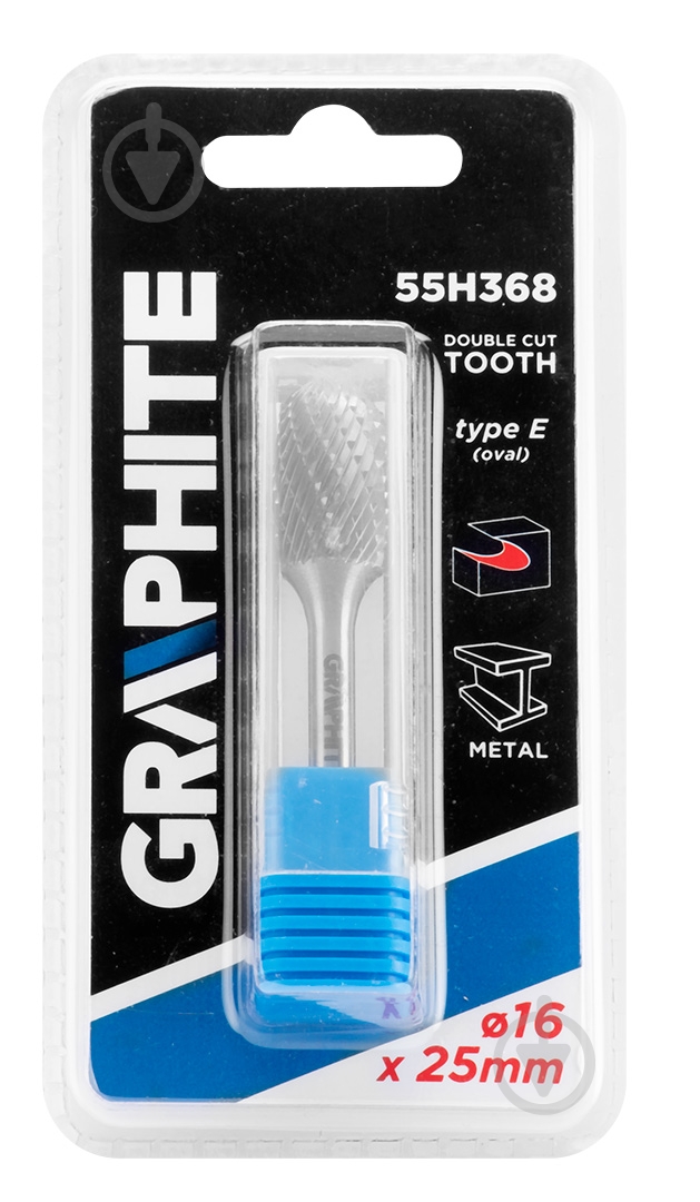 Фреза овальная GRAPHITE 55H368 - фото 2 Фреза овальная GRAPHITE 55H368 - фото 2