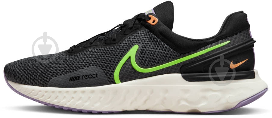 Кроссовки мужские Nike REACT MILER 3 DD0490-005 р.43 черные - фото 3 Кроссовки мужские Nike REACT MILER 3 DD0490-005 р.43 черные - фото 3