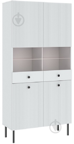 Вітрина Intermeble VIENA 4д 1930х910х420 мм чорний білий (5003209BICO) - фото 1 Вітрина Intermeble VIENA 4д 1930х910х420 мм чорний білий (5003209BICO) - фото 1