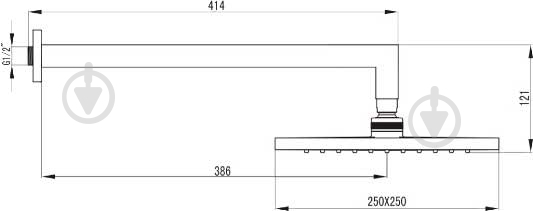 Верхний душ Imprese Valtice VR-15320 (S) - фото 2