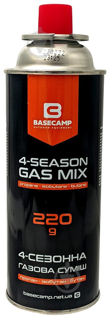 ᐉ Балон газовий BaseCamp 4 Season Gas BCP 70200 220 г • Краща