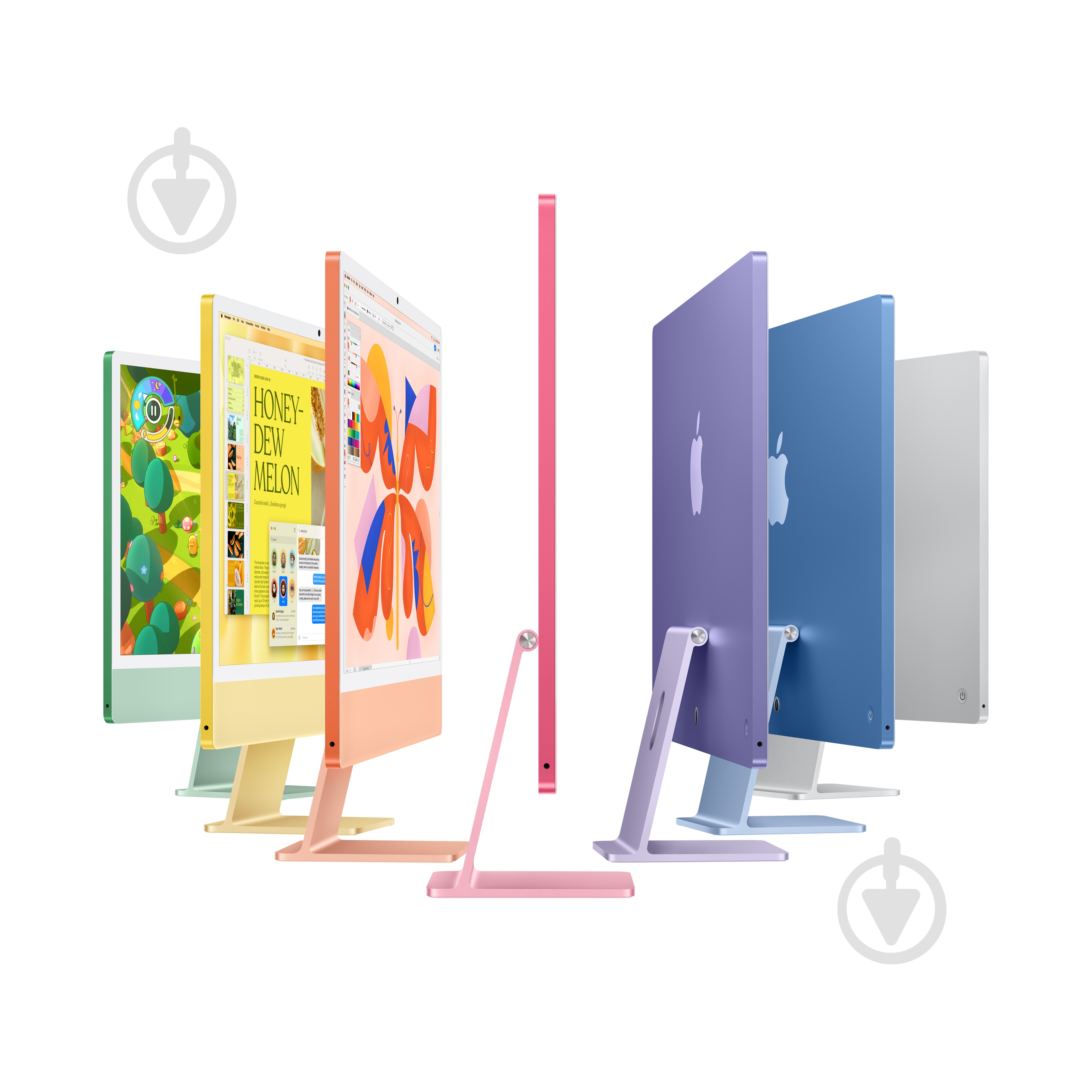 Моноблок Apple iMac М4 4.5К 8‑ядер GPU 256GB 24" (MWUG3UA/A) pink - фото 4