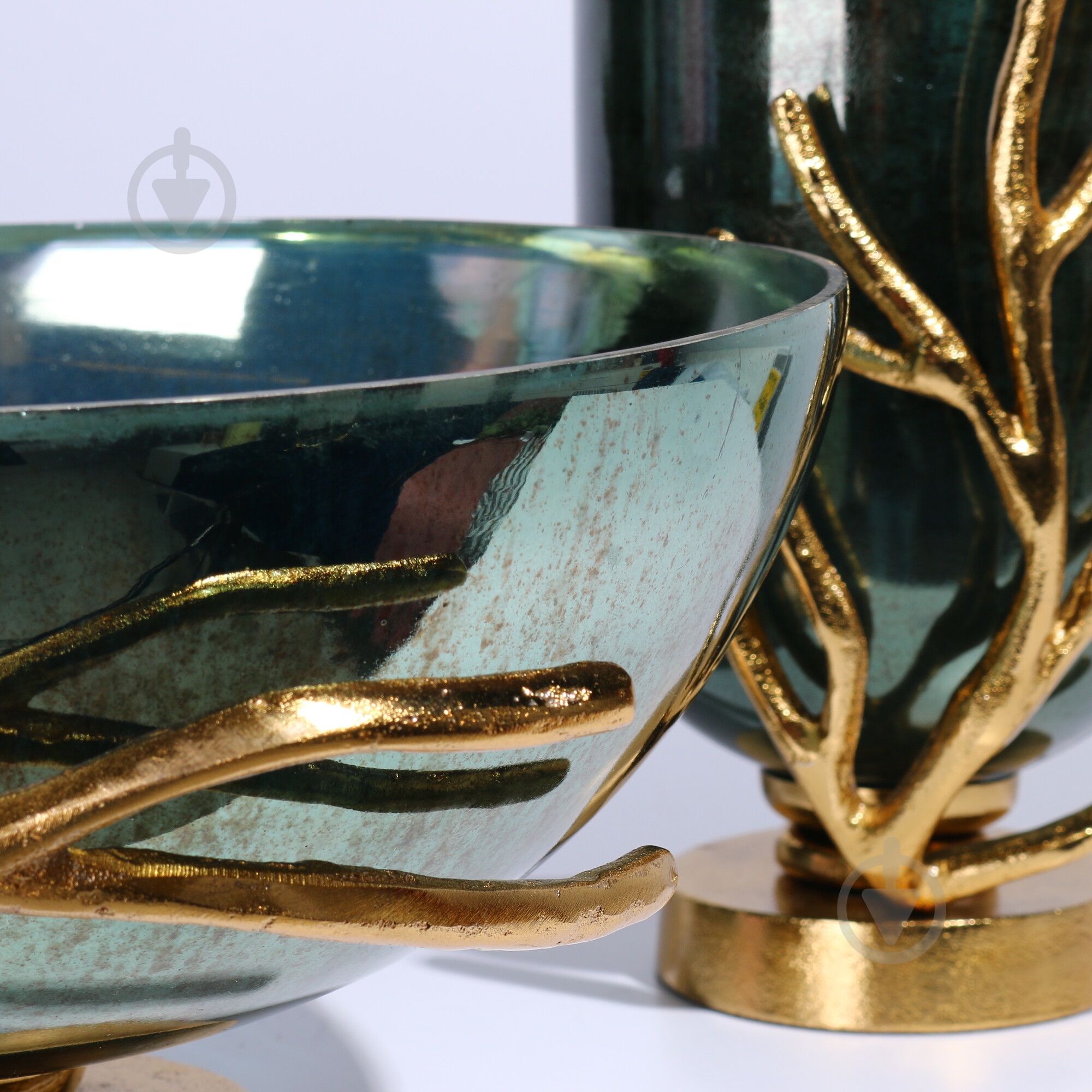 Ваза PANACHE Grapevine 43 см темно-зеленый/золото 31246 - фото 5 Ваза PANACHE Grapevine 43 см темно-зеленый/золото 31246 - фото 5