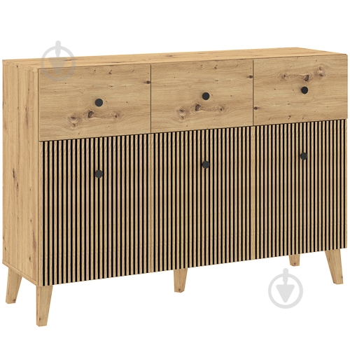 Комод Intermeble BERLIN 3д3ш 1350x950x420 мм дуб артізан/дуб артізан - фото 1 Комод Intermeble BERLIN 3д3ш 1350x950x420 мм дуб артізан/дуб артізан - фото 1