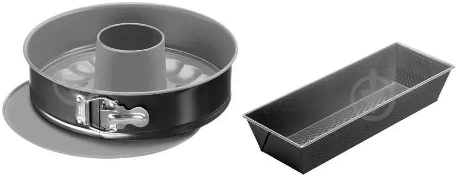 Набор форм для выпекания Tefal Easybake круглая форма 25 см прямоугольная 26 см J174S274 - фото 1