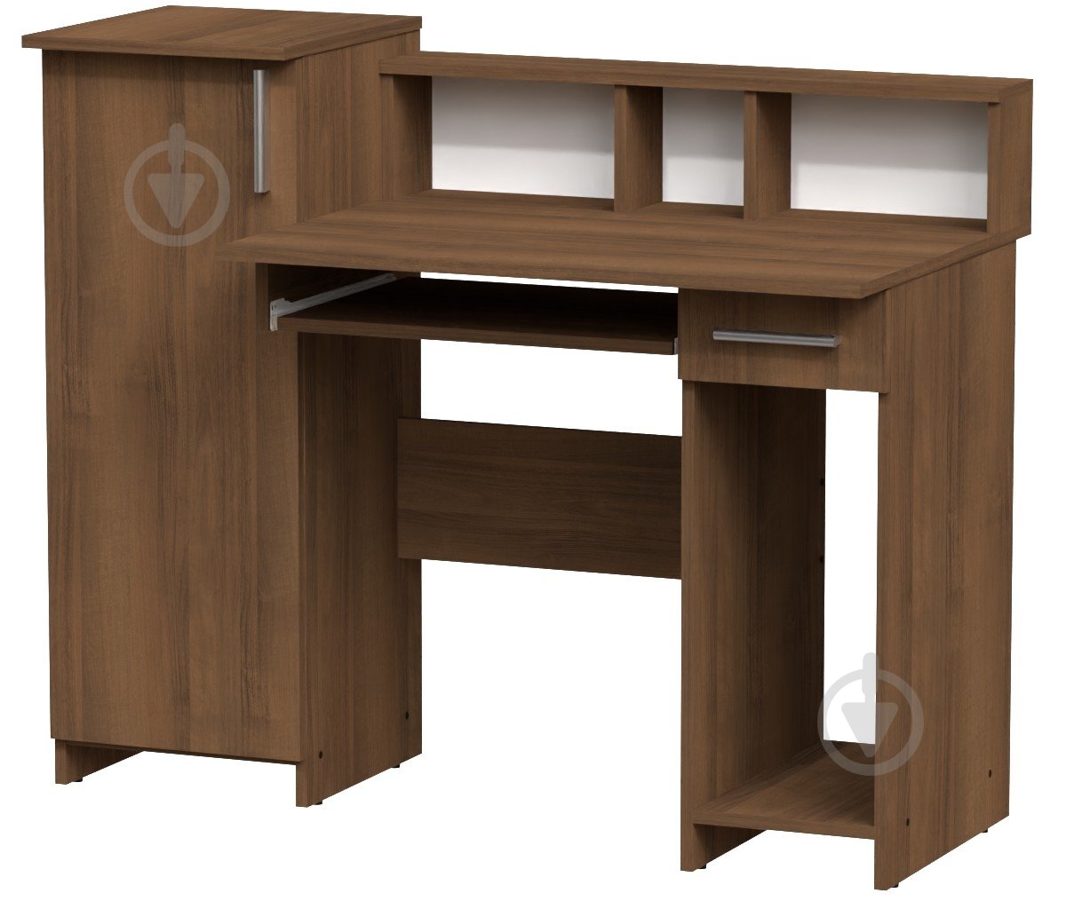Стол компьютерный Компанит ПИ-ПИ-2 орех - фото 1