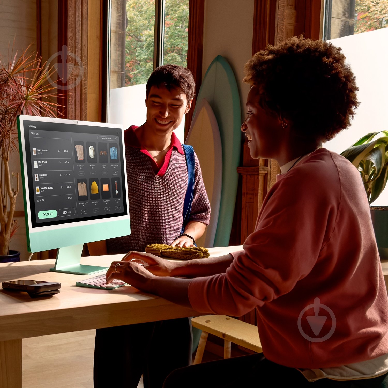 Моноблок Apple iMac М4 4.5К 10‑ядер GPU 512GB 24" (MWV03UA/A) green - фото 9 Моноблок Apple iMac М4 4.5К 10‑ядер GPU 512GB 24" (MWV03UA/A) green - фото 9