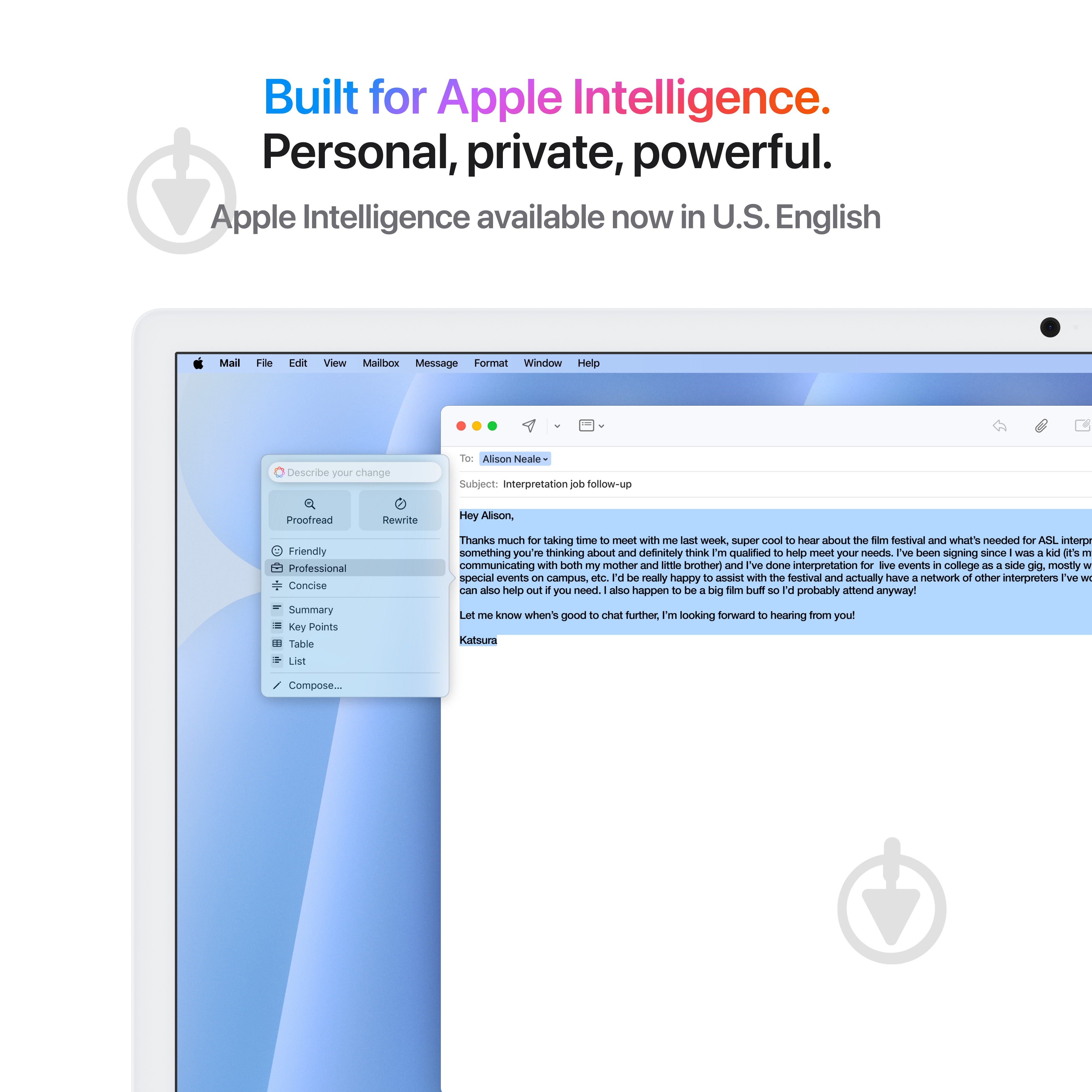 Моноблок Apple iMac М4 4.5К 10‑ядер GPU 512GB 24" (MWV33UA/A) blue - фото 5 Моноблок Apple iMac М4 4.5К 10‑ядер GPU 512GB 24" (MWV33UA/A) blue - фото 5