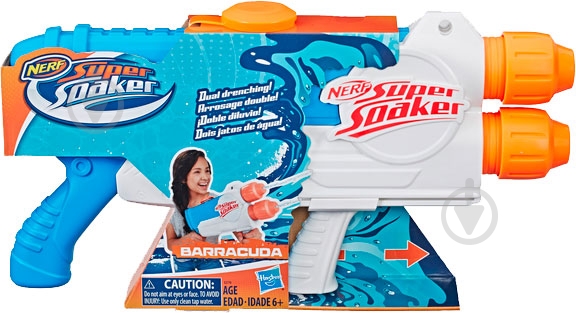 Бластер водный Nerf супер соакер Барракуда E2770 - фото 3