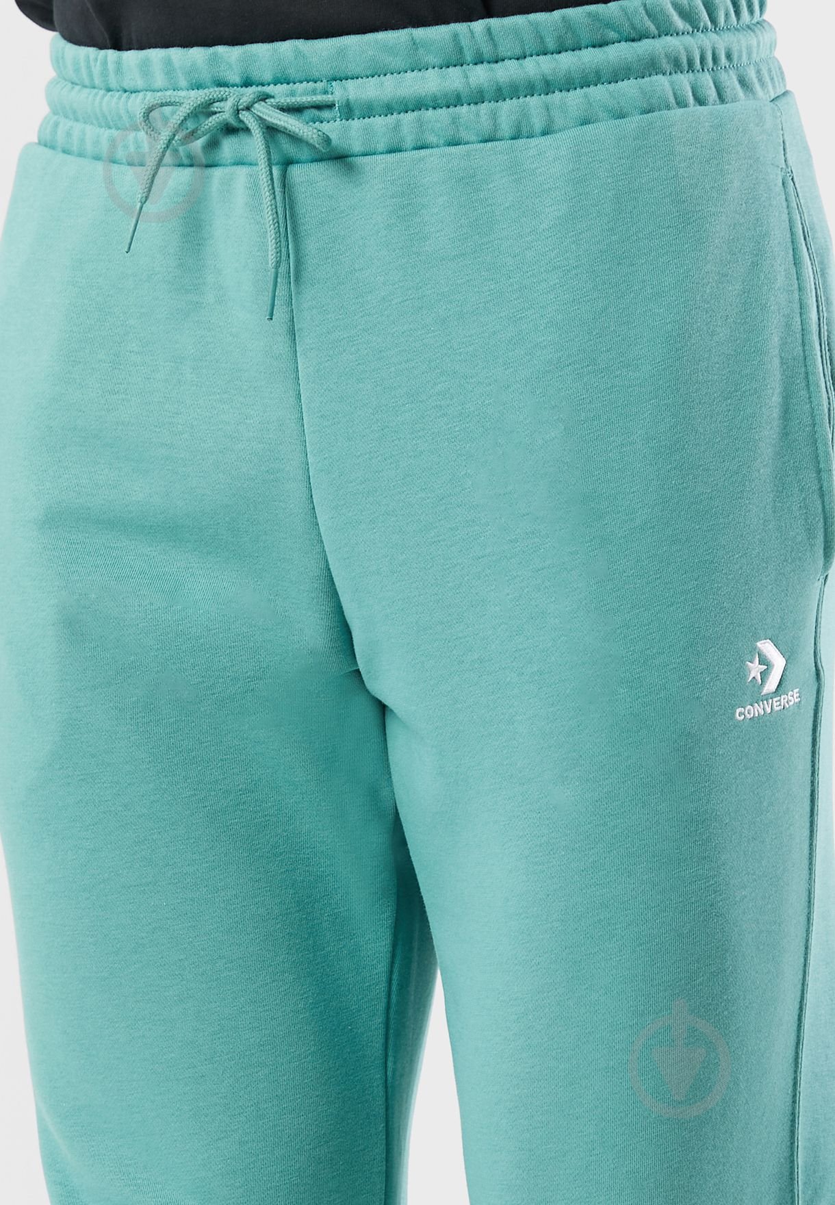 Брюки Converse GO-TO EMBROIDERED STAR CHEVRON FRENCH TERRY SWEATPANT 10023873-346 р. 2XL зеленый - фото 3
