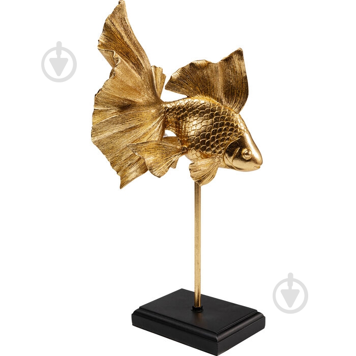 Статуетка KARE Design Betta Fish Base 54599 45х22х20,5 см чорний із золотом - фото 2 Статуетка KARE Design Betta Fish Base 54599 45х22х20,5 см чорний із золотом - фото 2