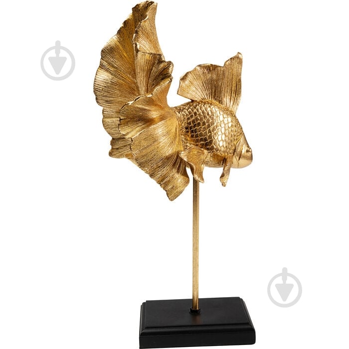 Статуетка KARE Design Betta Fish Base 54599 45х22х20,5 см чорний із золотом - фото 4 Статуетка KARE Design Betta Fish Base 54599 45х22х20,5 см чорний із золотом - фото 4