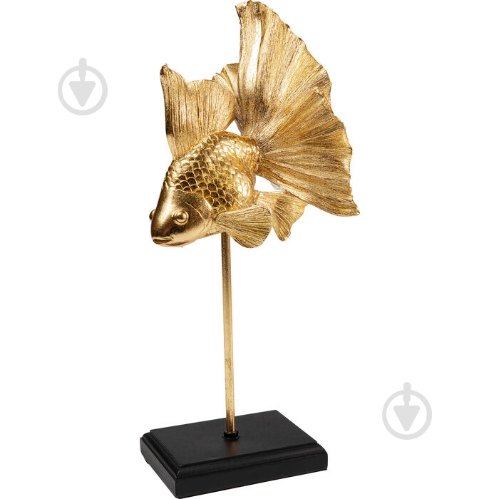 Статуетка KARE Design Betta Fish Base 54599 45х22х20,5 см чорний із золотом - фото 3 Статуетка KARE Design Betta Fish Base 54599 45х22х20,5 см чорний із золотом - фото 3
