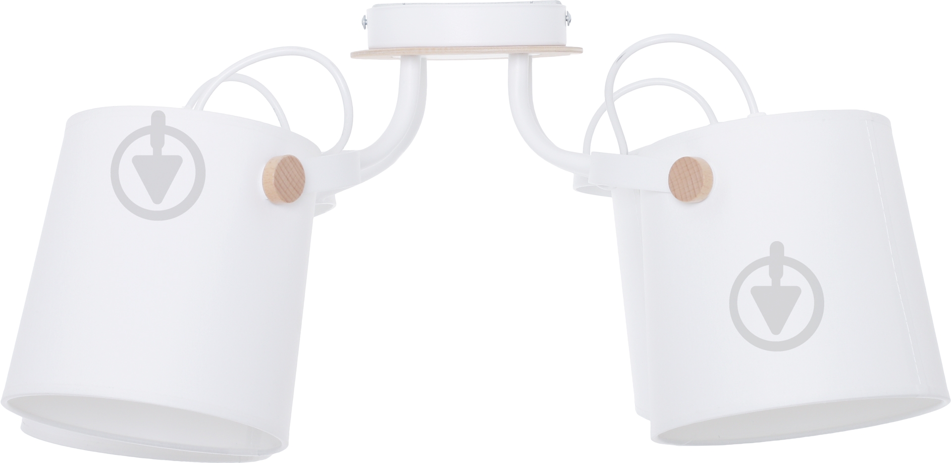 Люстра потолочная TK Lighting Click 4x60 Вт E27 белый 1254 - фото 2
