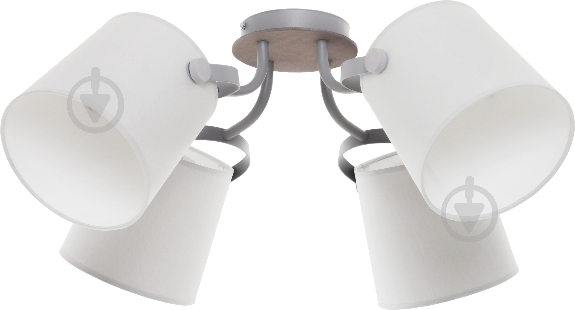 Люстра потолочная TK Lighting CLICK GRAY 4x60 Вт E27 серый 1264 - фото 1 Люстра потолочная TK Lighting CLICK GRAY 4x60 Вт E27 серый 1264 - фото 1