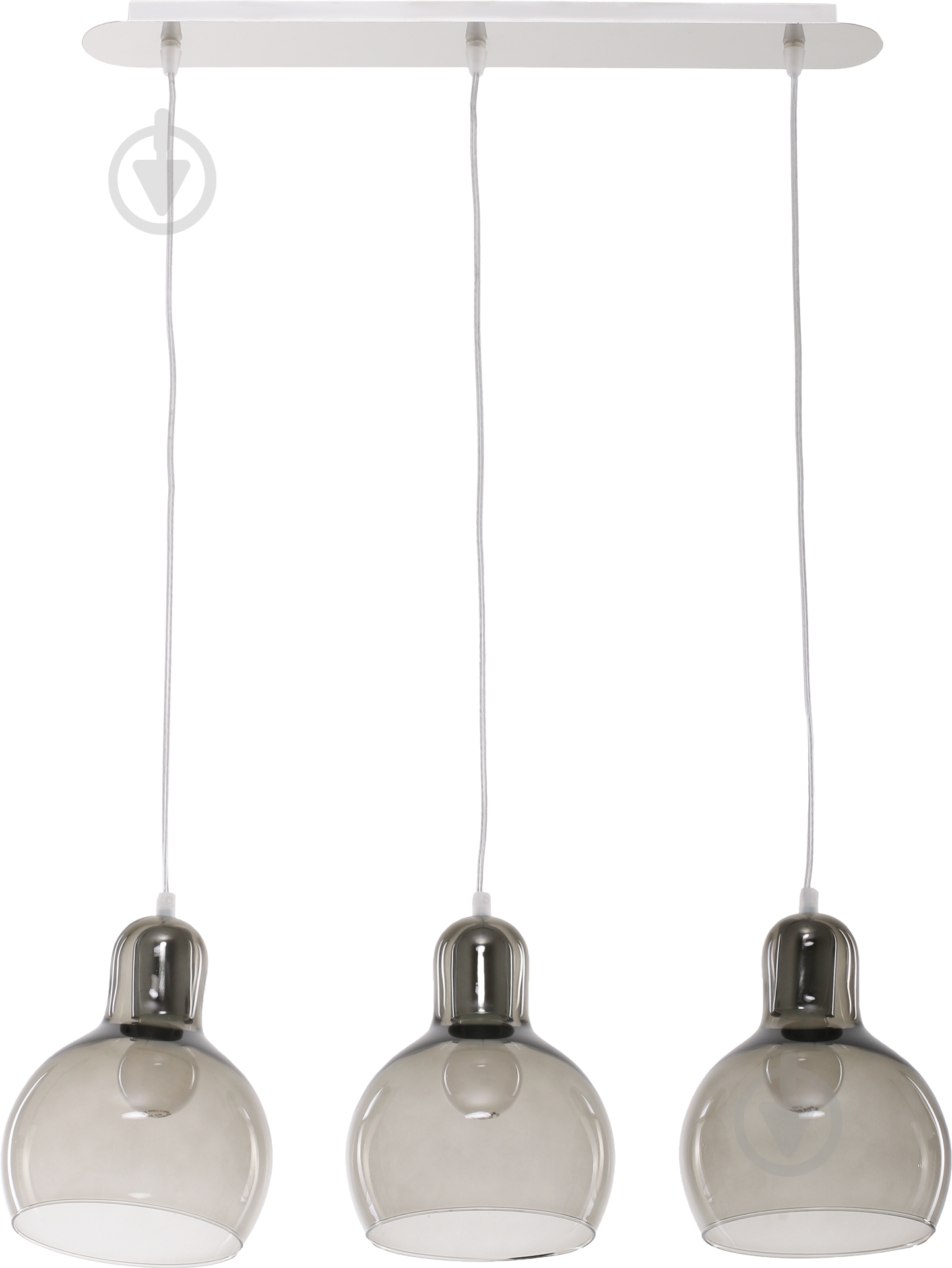 Люстра підвісна TK Lighting MANGO 1x60 Вт E27 сірий/прозорий - фото 2