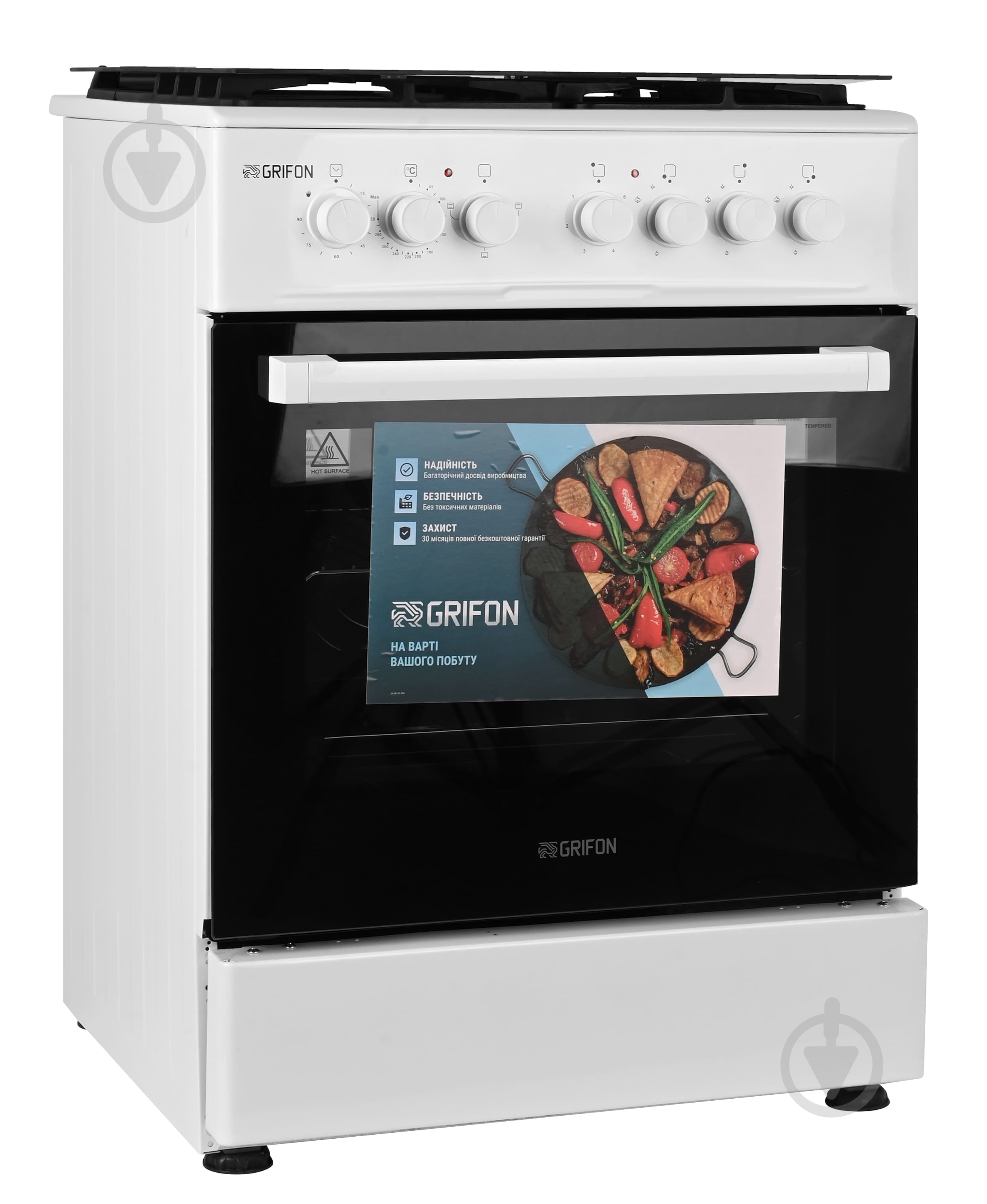 Плита комбінована Grifon C633W-CAB2 - фото 3 Плита комбінована Grifon C633W-CAB2 - фото 3