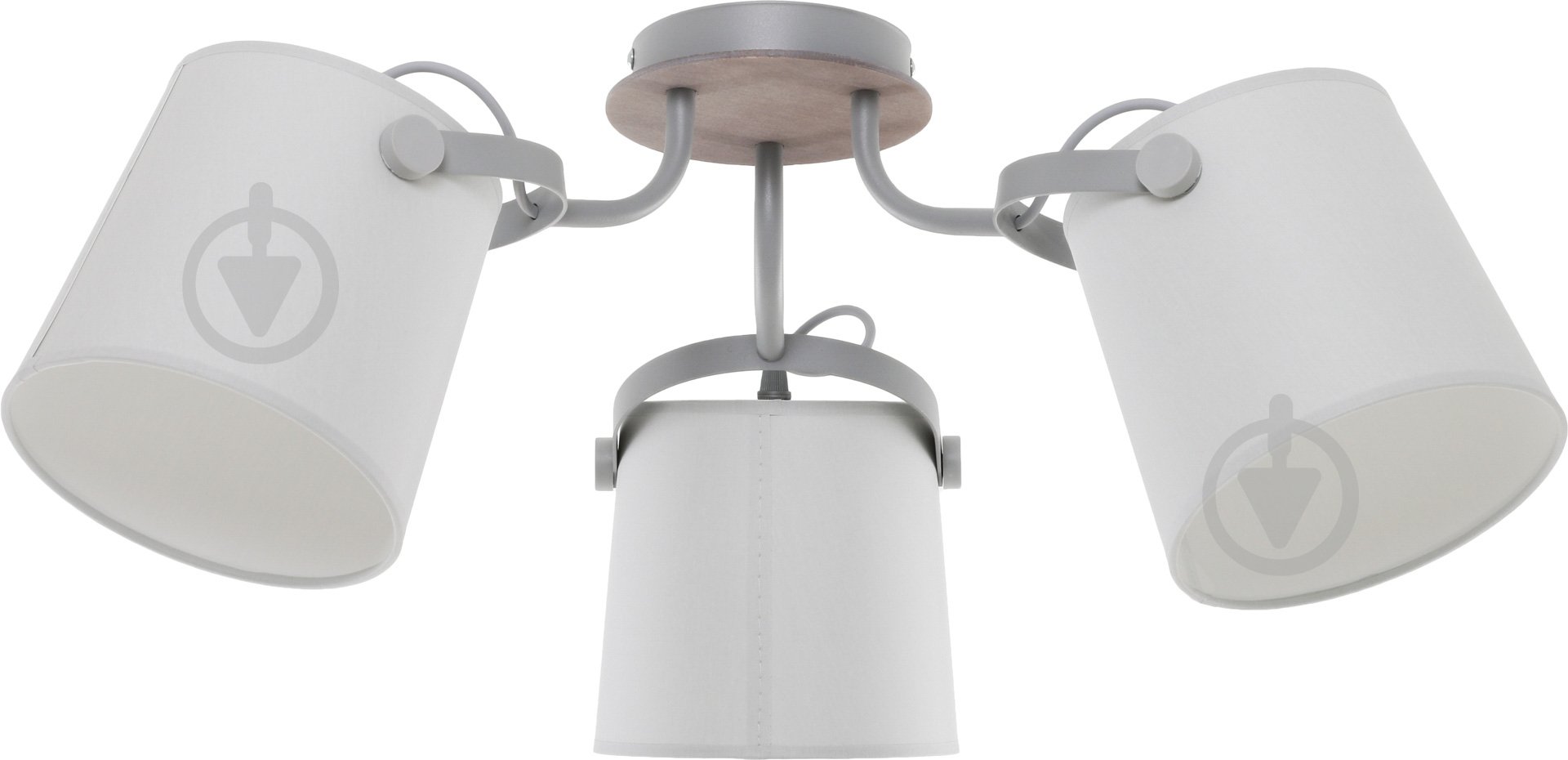 Люстра потолочная TK Lighting CLICK GRAY 3x60 Вт E27 серый 1263 - фото 1