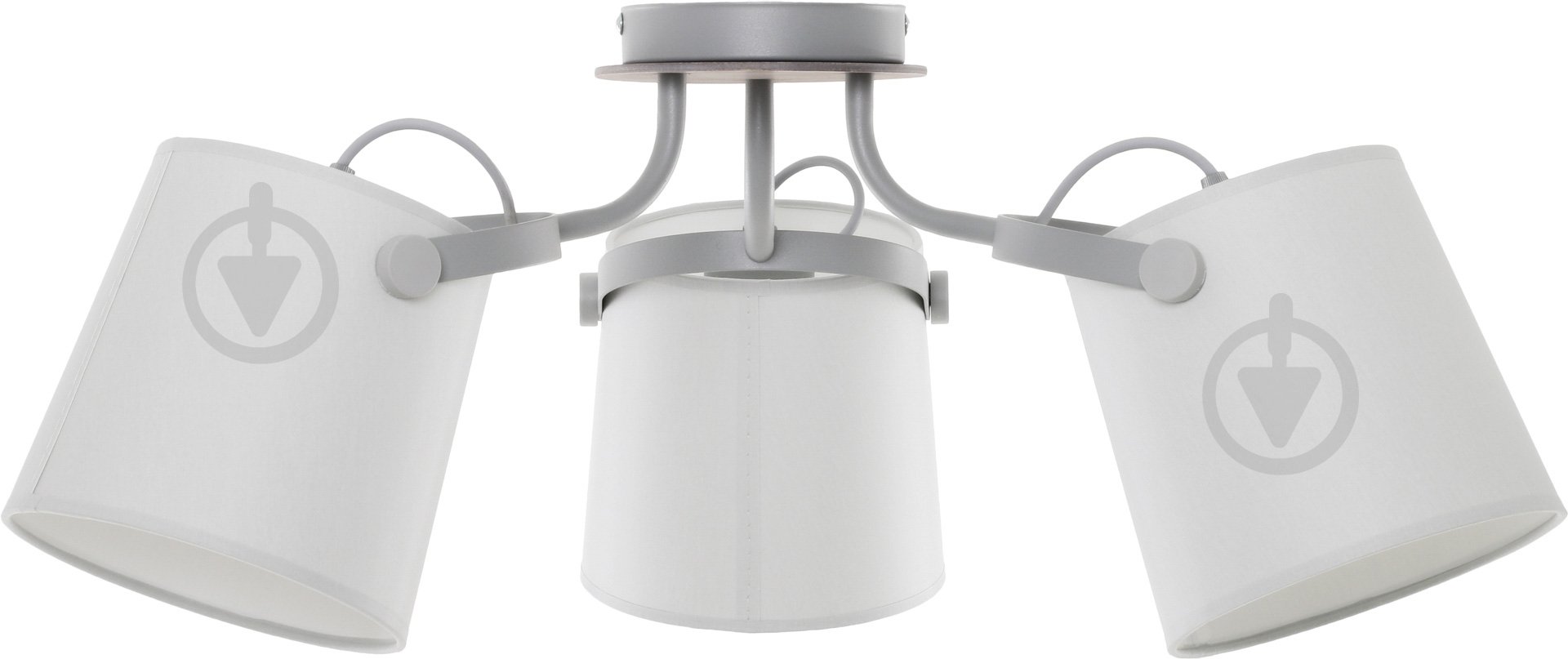 Люстра потолочная TK Lighting CLICK GRAY 3x60 Вт E27 серый 1263 - фото 2