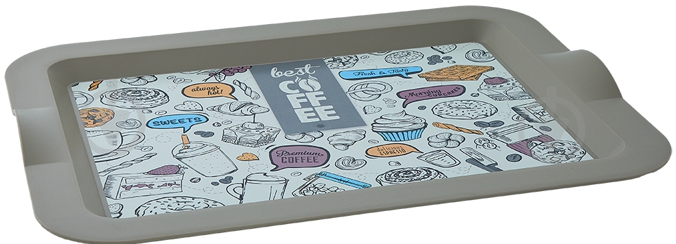 Поднос Алеана Magic Coffee 46х36х4 см - фото 1