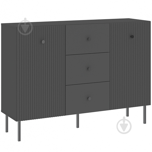 Комод Intermeble VIENA 2д3ш 1350x980x420 мм антрацит/антрацит (5003202ANCO) - фото 1