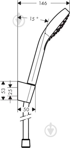 Душевой набор Hansgrohe Croma Select (26412400) - фото 2
