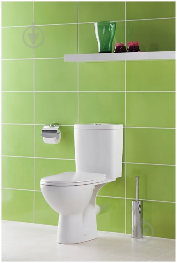 Унитаз-компакт Colombo Акцент классический Basic S12942500 с сиденьем - фото 3