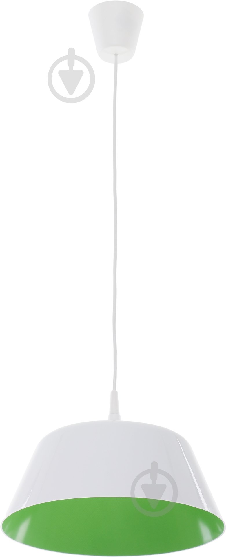 Підвіс TK Lighting Rossi 1x60 Вт E27 білий із зеленим 1702 - фото 1 Підвіс TK Lighting Rossi 1x60 Вт E27 білий із зеленим 1702 - фото 1