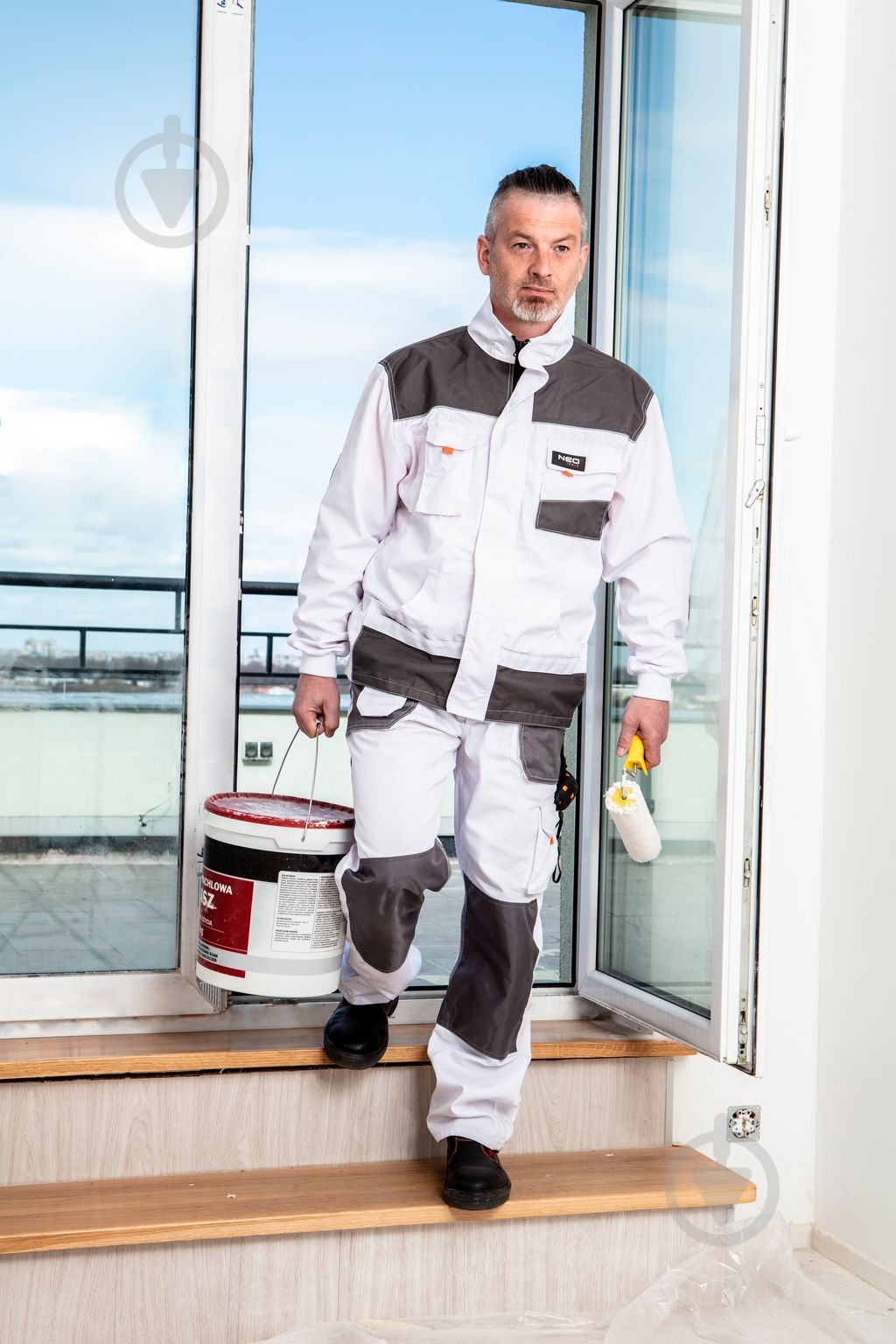 Напівкомбінезон NEO tools р. XXL 81-140 білий - фото 2 Напівкомбінезон NEO tools р. XXL 81-140 білий - фото 2