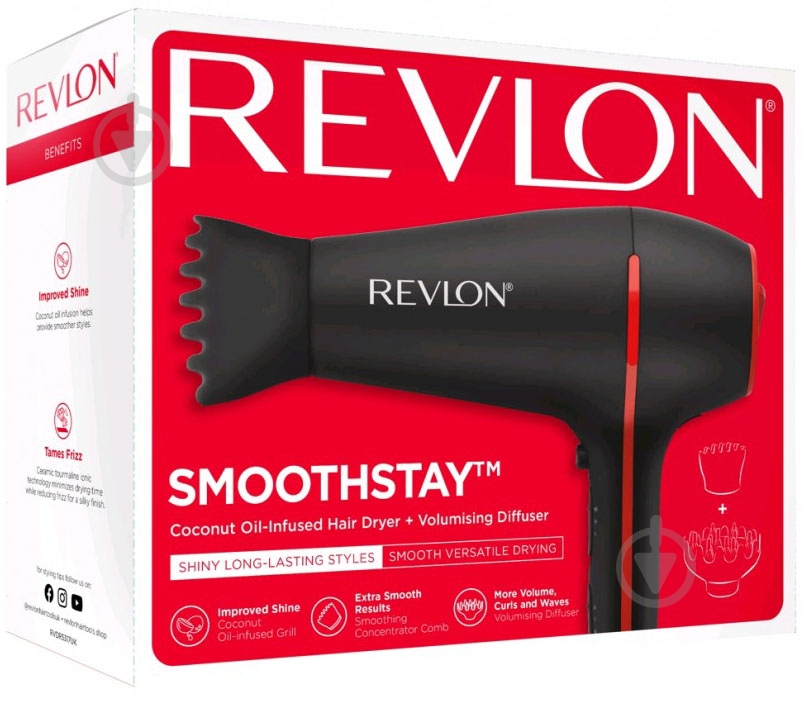 Фен Revlon Smoothstay (RVDR5317E) - фото 8 Фен Revlon Smoothstay (RVDR5317E) - фото 8