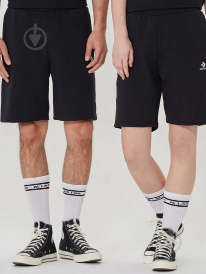 Шорты Converse GO-TO EMBROIDERED STAR CHEVRON FLEECE SHORT 10023875-001 р. L черный - фото 4